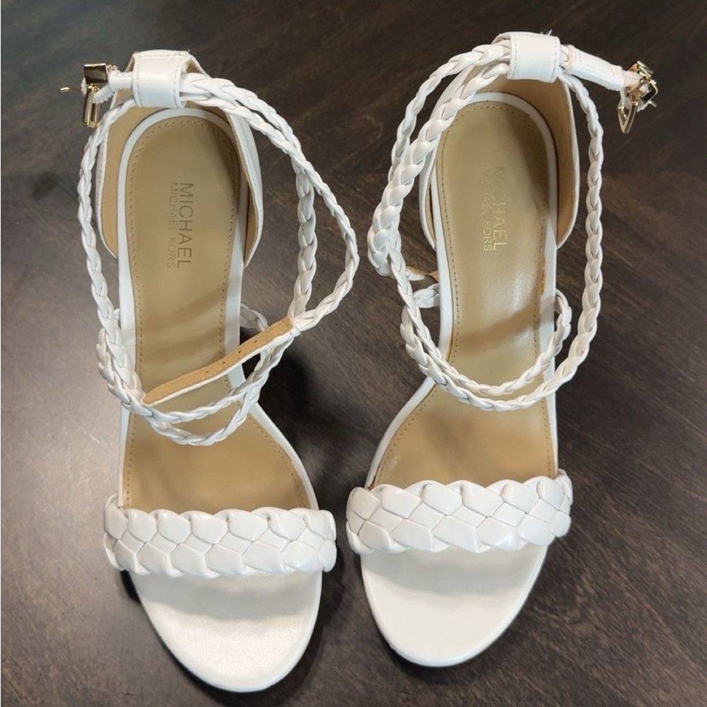 Michael Kors White Strap Sandals